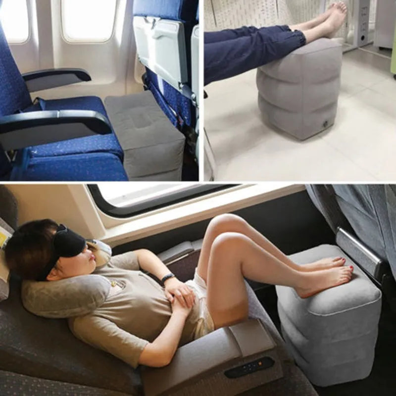 Premium Inflatable Footrest for Comfortable Travel