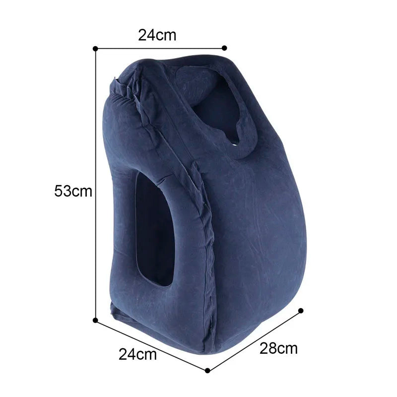 Ergonomic 45° Angle Inflatable Travel Neck Pillow