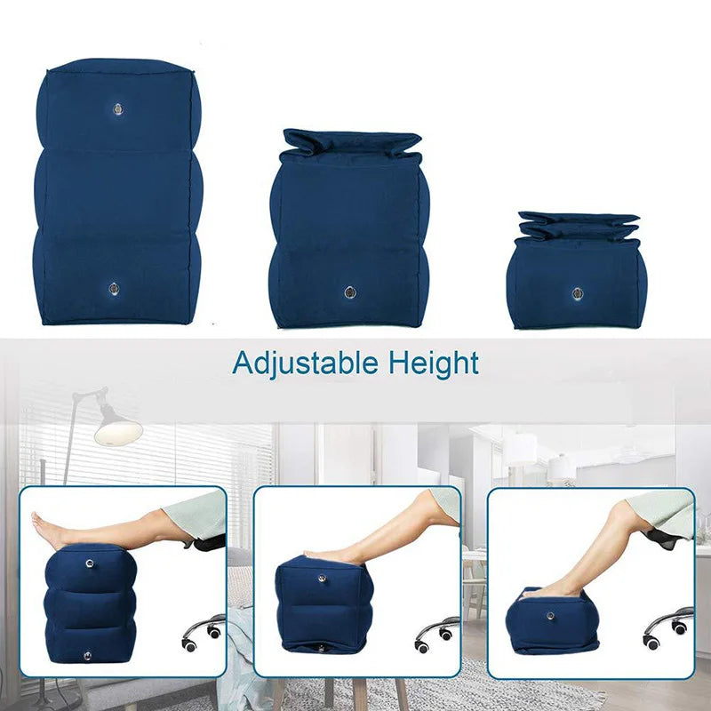 Premium Inflatable Footrest for Comfortable Travel