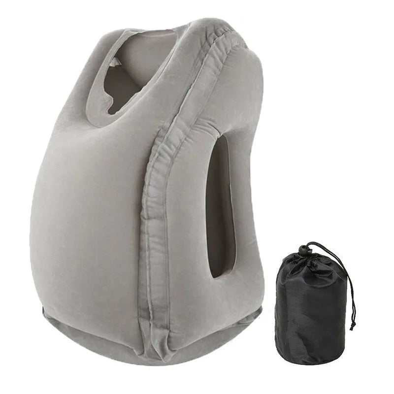 Ergonomic 45° Angle Inflatable Travel Neck Pillow